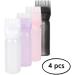 Tucireat Hair Oil Applicator Bottle 4 Pieces Oil Applicator Bottle For Hair Oil Applicator Scalp Oil Applicator Oil Bottle Hair Oil Applicator for Hair Root Comb Applicator Bottle - Buy Online on GoSupps.com