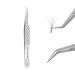 Nagaraku tweezers for eyelash extensions titanium alloy hard super light bent professional precision tweezers volume easy fanning eyelashes precisely tweezers tweezer (ti-01)