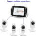 Video Baby Monitor with Camera and Audio - 3.2Inch LCD, Night Vision, Two-Way Audio, Room Temperature Monitoring, Lullaby, White - HB32 - Buy Online on GoSupps.com