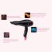 Ionic Hair Dryer 2300 Watt Professional Powerful Blow Dryer with 8 Speed and 3 Heat Setting LED Indicator AC Motor Drier Lightweight Fast Hairdryer Low Noise Hair Dryer with 2 Nozzle Purple small - Buy Online on GoSupps.com