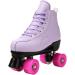 Teafor Womens Roller Skates Purple Classic Roller Skates High-top Double-Row Leather Outdoor Four Wheel Double Skates for Girls Unisex purple flash 41US:8 - Buy Online on GoSupps.com