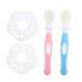 Beaupretty 2 sentences toothbrush children's toothbrush baby tooth cleaning tool children's tooth cleaning brush cleaning accessories children mouth cleaner silicone brush tooth cleaning accessories