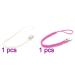 Buy Windy5 Leather Woven Pacifier Chain Clip Holder - Colorful Braided Teether Accessories for Babies (Pink & White) - International Shipping Available - Buy Online on GoSupps.com