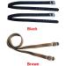 DASNTERED Spur Strap 2 Pcs PU Leather Horse Riding Straps with Adjustable Buckle Riding Sports Accessories black - Buy Online on GoSupps.com