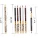 FRCOLOR 4Pcs Micro Eyebrow Pencil Eyebrow Makeup Smudgeproof Pigment Eyebrow Pencil Brown Eyebrow Pencil Gel Eyeliner Waterproof Eyebrow Double Head Highlighter Madam Wooden - Buy Online on GoSupps.com