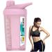 1PC Protein Shaker Bottle Classic Protein Mixer Shaker Bottle with Twist and Lock Portable Pre Workout Protein Drink Shaker Cup for Mixes Cocktails Smoothies and Shakes(Pink) - Buy Online on GoSupps.com