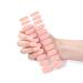 Buy Peachy Pink Gel Nail Strips | 22 Long-Lasting Self-Curing Nail Wraps | Easy Application with Prep Pads & Tools - Buy Online on GoSupps.com