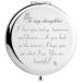 DIDADIC Daughter Gifts from Dad Mom for Birthday Valentines Day Mothers Day Graduation and Christmas  Engraved Makeup Mirror for Her