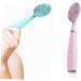 POPETPOP Face Wash Brush Gentle Exfoliating Brush Portable Skin Care Device Face Massager Face Exfoliator Facial Cleansing Pad Skin Cleansing Brush Facial Cleanser Massager Mild Face Brush 18.9*3.7cm - Buy Online on GoSupps.com