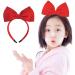 Bowknot Headband for Women Red Bows for Hair Accessories Hair Bows for Girls Hair Hoops Bowknot Hair Bands for Christmas Birthday Cosplay - Buy Online on GoSupps.com