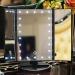 Beifenl Trifold Portable LED Foldable Mirror USB Desktop Beauty Mirror Smart Contact - Black - Buy Online on GoSupps.com