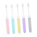 Clispeed 5st Travel toothbrush toothbrushes tooth cleaning device for adult toothbrush with soft bristles portable little toothbrush fold pregnant woman travel article Camping synthetic fiber
