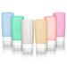 Rogue silicone travel bottles set exhaustive travel container for shampoo rinsing shower gel lotion toilet items personal hygiene 6 85ml + pocket