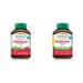 Jamieson Melatonin 5 mg Extra Strength - Chocolate Mint Flavour Fast Dissolving Tablets 100 Count & Melatonin 10 mg Max Strength - Peppermint Flavour Fast Dissolving Tablets 60 Count (Pack of 1)