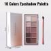 Erinde 10 Color Eyeshadow Palette - Matte Shimmer Glitter | High Pigmented, Ultra-Blendable in Neutral Nude Shades | Includes Brush | Smoke Purple Rose 08 - Buy Online on GoSupps.com