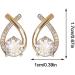 Fashionable Cross Earrings - Sparkling Zirconia Jewelry Gift for Women & Girls | Elegant E2F6 Style in Silver - Buy Online on GoSupps.com