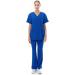 Banhada V-Neck Top 7-Pocket Scrub Set for Women - 4-Way Stretch, Lightweight, Comfortable - Royal Blue (5X-PLUS) - Buy Online on GoSupps.com