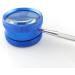 Meichoon 35x Hand Magnifying Glass with Metal Handle - Ideal for Antique Jewelry Crafts & Hobbies | 50mm Blue | Perfect for Older Children & Jewelers - Buy Online on GoSupps.com