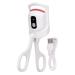 Qukaim Electric Eyelash Curler Electric Heated Eyelash Curler 3 Temperature Modes Rechargeable Mini Long-Lasting Lash Curler White