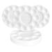 Amazon Basics Round Paint Tray Palettes, White, 15 PCS Round, 15 pcs