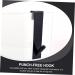 Mikikit 2pcs Bathroom Door Hook Black Wallet Keychain Over The Door Towel Hook Glass Door Hanger Clothing 17.8X4CM Black - Buy Online on GoSupps.com
