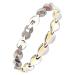 N+NITROLUBE Magnetic Lymph Detox Bracelet for Women Therapy Energy Stainless Steel Magnet Bracelets Elegant Jewelry (Silver&Gold, 7.87) Silver&Gold 7.87