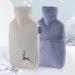 MAIES Small Hot Water Bottle with Soft Flannel Cover | 2L Hand Warmer for Hot/Cold Therapy | Perfect Christmas Gift - Buy Online on GoSupps.com