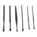 Portable Earwax Removal Set - U Shape & Spiral Ear Spoon Cleaner Tools (Black) - Buy Online on GoSupps.com