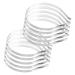 Csirnto hair ripe silver 10 pieces metal hair tire hair band frame hair band men women hair accessories diy accessories hair hair ripe hoop hair tires set