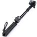 SANDMARC Pole - Black Edition: 17-40 Waterproof Extension Pole (Selfie Stick) for GoPro Hero 11, 10, 9, 8, Max, 7, 6, Session, 5, 4, 3 - with Remote Clip