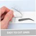 FOMIYES 50pcs Eyebrow Positioning Ruler Tools Eyebrow Makeup Stencil Brow Template Eyebrow Trimming Sticker 18.00X3.80X0.10CM Yellow - Buy Online on GoSupps.com