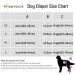 Hisprout Reusable Washable Female Dog Diaper Pants - Durable Gray Footprints - Perfect for Training & Protection - Buy Online on GoSupps.com