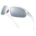 Xagger Polarized Sport Sunglasses for Men Women UV400 Wrap Around Sports Glasses White | Silver Mirror