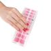 NCTCITY Gel Nail Polish Strips Stickers 20 Full Wraps Semi-Cured Nail Art Sticker Waterproof Self-Adhesive Gel Stickers Decals with Nail File for Cute Women Girls (Gradient Pink) Bss-0068