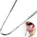WILsem Stainless Steel Tongue Scraper | Tongue Cleaning Tool for Bad Breath | Includes Storage Box | Silver | International Shipping Available - Buy Online on GoSupps.com