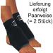 Bay 2x Foot Bandages with Spens Upholstery Clamping Protector Fabric | CE Approved Cotton Ankle & Joint Protection - Black & White S/M - Buy Online on GoSupps.com