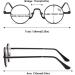 Shop Magimodac Retro Blue Light Filter Reading Glasses - Men's & Women's Mini Metal Computer Glasses | 2.5 Diopter Visual Aid - Buy Online on GoSupps.com