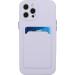 Tivenfezk Nadoli Silicone Case for iPhone 15 Pro Max | Ultra Thin Shockproof TPU Cover with Credit Card Holder - Purple - Buy Online on GoSupps.com