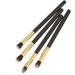 Hemoton 12 Pcs Eye Make-up Brush Kit Eyeshadow Professional Cream Eyeshadow Glitter Makeup Brushes Eyeliner mediumx3pcs Black+goldx3pcs - Buy Online on GoSupps.com
