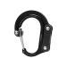 GEAR AID HEROCLIP Carabiner Clip and Hook (Mini) for Travel, Luggage, Purse and Small Bags Stealth Black Mini