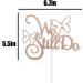 We Still Do Cake Topper Wedding Anniversary Party Decorations Sparkly Vow Renewal Party Decoration Makes a Great Centerpiece (Rose Gold) - Buy Online on GoSupps.com