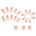 RUNRAYAY 24pcs Orange Press on Nails - Medium French Tips Artificial Nails for Women & Girls | Easy Glue-On Fake Nails - Buy Online on GoSupps.com