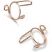 YOGOTEU Nail Rings 10 Pack Fingertip Nail Art Rings Adjustable Nail Rings Accessory Jewelry Open Nail Rings Copper Material for Nail Art - Buy Online on GoSupps.com