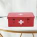 Xbopetda First Aid Medicine Box - Metal Storage Tin with Safety Lock for Home Emergency - Red - Buy Online on GoSupps.com