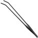 Aquarium Feeding Tweezers 38 cm Black Curved Stainless Steel Curved Tweezers with Anti-Carbon Coating Against Rust Long Reptiles Feeding Tweezers for Plants Lizards Spiders Snakes (BC) 38cm C