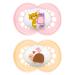 MAM Original pacifiers in a set of 2 rubber with pacifier box 16+ months pink