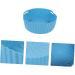 Alipis Kitchen Handle Reusable Food Design Non-Stick Supply - Liner Fryer Accessory Pad Blue 19X19X7CM - Buy Online on GoSupps.com