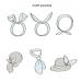 Teensery 6 Pcs PU Leather Twist Bow Wired Headbands for Women & Girls - Mixed Color - Buy Online on GoSupps.com