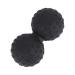 Yoga massage ball body massage device Fascia roll Fitnessball Gymnasium Balls ice hockey peanuts roll foot-hand era massage roller peanut massage roller fascia lip gloss 12x6.3cm black