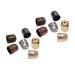 Heallily 300pcs Metal Cord End Cap for Jewelry Making Endcap Leather Ends Caps for DIY Art Crafts Tassel Necklace Making Mixed Color 5x6mm